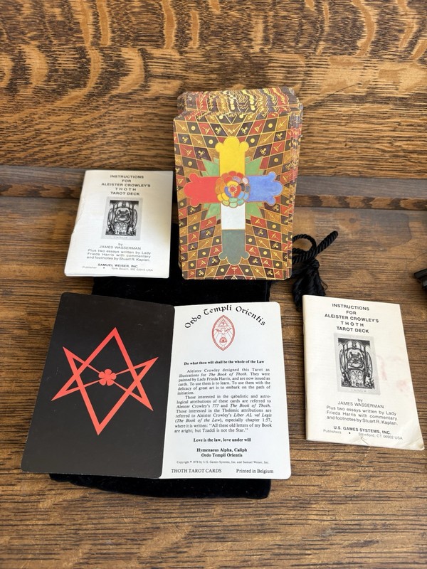 Aleister Crowley Thoth Tarot Deck Complete 78 Cards Samuel Weiser Belgium READ