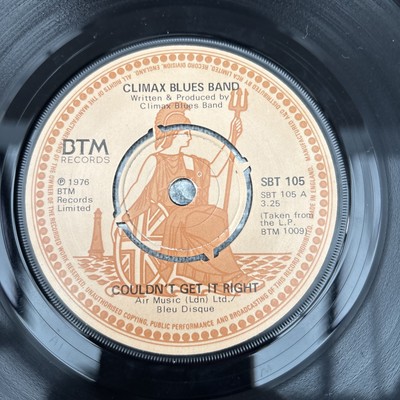 1976 Climax Blues Band 7'' Vinyl Record Couldn't Get It Right