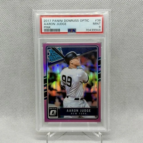 2017 Panini Donruss Optic Rated Rookie AARON JUDGE PINK PRIZM PSA 9 #38 RC NY