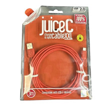 Image of (NEW) Juice USB TYPE-C | Charging Cable |  XXL 3m | Orange
