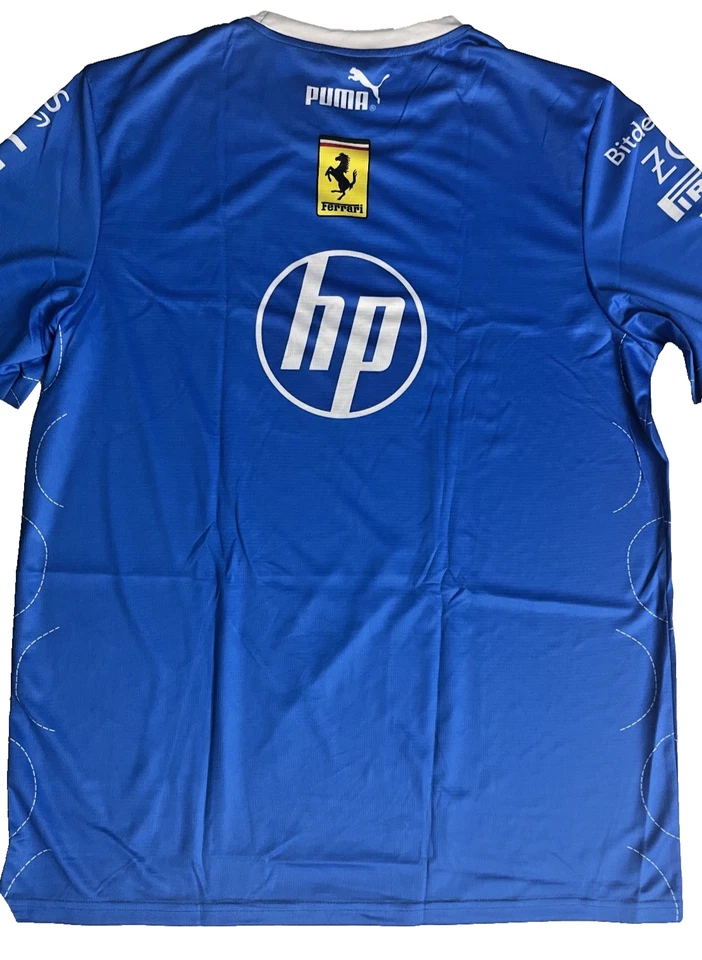 Camiseta Scuderia Ferrari Fórmula 1 Nuevo Modelo 2025 Azul Foto 4 de 4