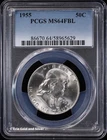 1955 50C Franklin Half Dollar PCGS MS 64 FBL