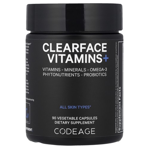 Clearface Vitamins+, 90 Vegetable Capsules