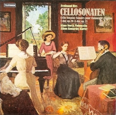 Klaus Storck, Alfons Kontarsky : Ferdinand Ries- Cello Sonatas / Telefunken