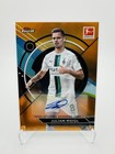 2022-23 Topps Finest Bundesliga Julian Weigl - Orange Refractor Autograph /15