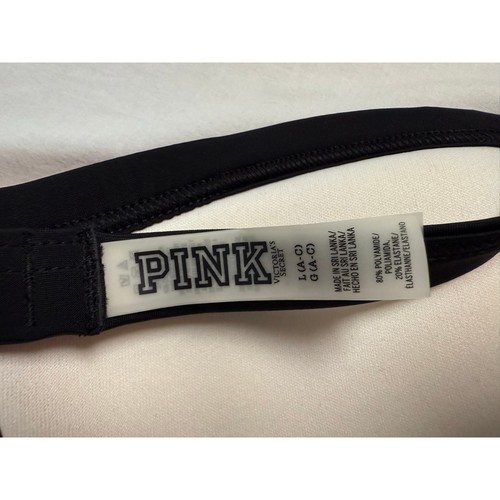 PINK Victoria's Secret Colorblock Bikini Top Pushup Size LARGE - Picture 7 of 7