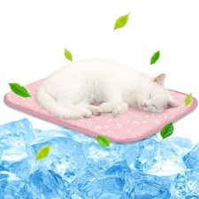NWK Pet Cooling Mat -Q-Max 0.345 Ice Silk Cooling Mat for Dogs Cats Portabl...