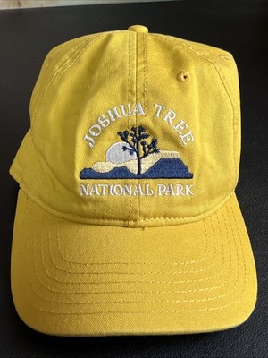 Joshua Tree National Park Yellow Hat Cap Embroidered Logo Mad Engine 100% Cotton