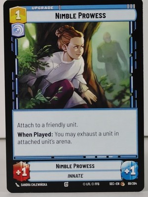Nimble Prowess - STAR WARS UNLIMITED  Secrets of Power #69  singles