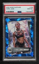 2025 Topps Chrome WWE Sapphire Edition Cora Jade #136 PSA 10 GEM MT 1fl4
