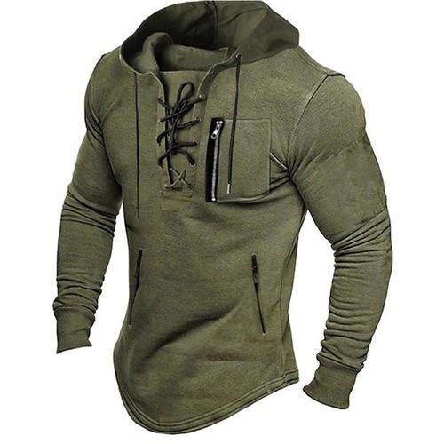 Ellesse Felpa Con Cappuccio Uomo Pershuta – Pullover In Cotone, Tasca A Marsupio, Black
