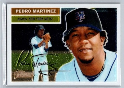 Pedro Martinez 2004 Topps Heritage Chrome New York Mets #THC47 SN