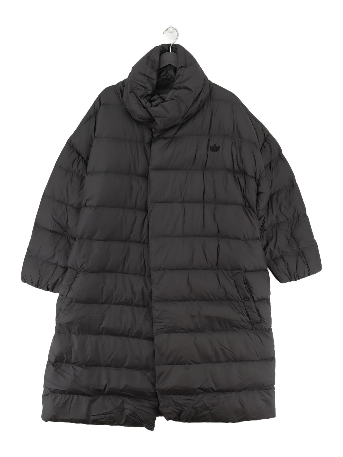 ALTRA Adidas Cappotto Donna UK 18 Nero Poliestere con Altro Puffer Jacket Nuovo con etichette