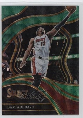 2023-24 Panini Select Courtside Green Wave Prizm 22/50 Bam Adebayo #259 19yg