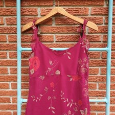 Vintage Sheer Floral Slip Dress-Fairycore Romance Alyn Paige Made in the U.S.A.