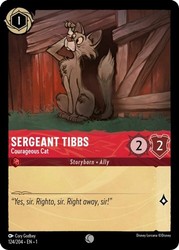 Sergeant Tibbs - Courageous Cat 124/204 The First Chapter Common