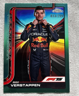 Topps Chrome F1 2025 Max Verstappen #1 Oracle Red Bull Racing 033/299