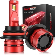 NEW 2-Pack Torchbeam 9004 LED HB1 / T2 Bulbs, 7400LM 6500K White, 120K Hour Life