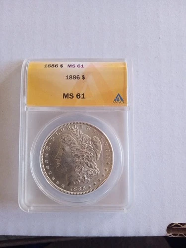 1886 Philadelphia Morgan Silver MS 61 ANACS