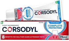 Corsodyl Toothpaste Complete Protection Daily Gum Care Extra Fresh 75ml 62.67 per litre