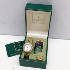 Used GUCCI Change Bezel Watch 11/12 Ladies Vintage Untested