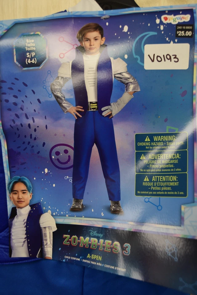 Zombies 3 A-SPEN 儿童服装,2 指左手套,尺寸 S (4-6),全新 — 第 4/4 张图片