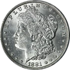 1881-O Morgan Silver Dollar PCGS MS63 Blast White Great Eye Appeal - STOCK