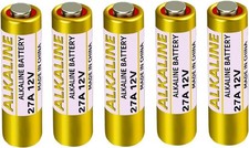 27A 12V Alkaline Battery for Remote 5-Pack - A27 MN27 27 a 12 Volt Long Lastin