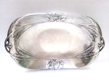 Art Nouveau Silver Metal Bread Basket (Orf. Gallia / Christofle)