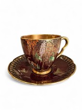 Carlton Ware DEMITASSE CUP AND SAUCER HERON AND TREE