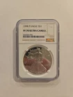 1998-P American Silver Eagle NGC PF70 Ultra Cameo 1 OZ Silver