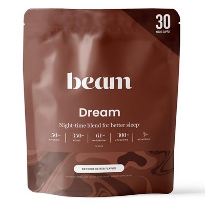 Dream Sleep Powder Brownie Batter, L-Theanine, Apigenin, Reishi & Magnesium, ...