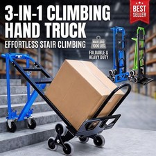 3 in 1 Convertible Aluminum Hand Truck Heavy Duty Climbing Dolly Cart 1000LBS