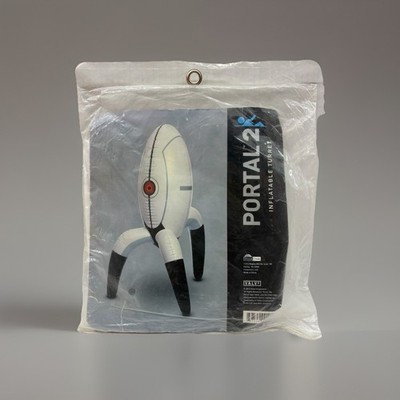 NOS RARE Portal 2 Sentry Turret Life Size Inflatable Desk Defender Thinkgeek