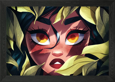 Üppige Schönheit gerahmtes Wandbild Poster Leinwanddruck Bild