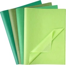 Koogel 112 Sheets Green Tissue Paper, 20x14 Inch Gift Wrapping 
