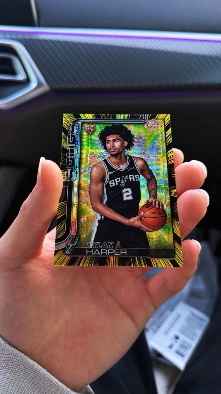 2025-26 Topps Chrome Dylan Harper Radiating Rookie SP Case Hit Spurs T240🔥