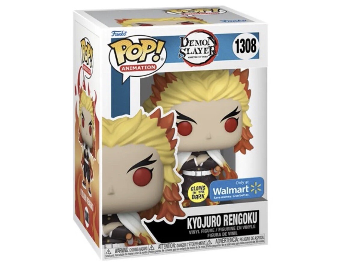 Funko POP! Animation Demon Slayer Kyojuro Rengoku Glow Walmart Exclusive  1308 | eBay