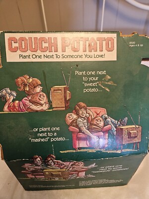 Vintage 1987 Couch Potato PAL Coleco Plush Stuffed Animal Toy