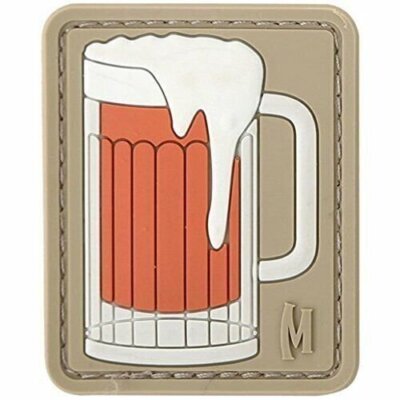 Maxpedition Beer Mug 3D Morale PVC Rubber Patch 1.6''L x 2''H Arid BEERA