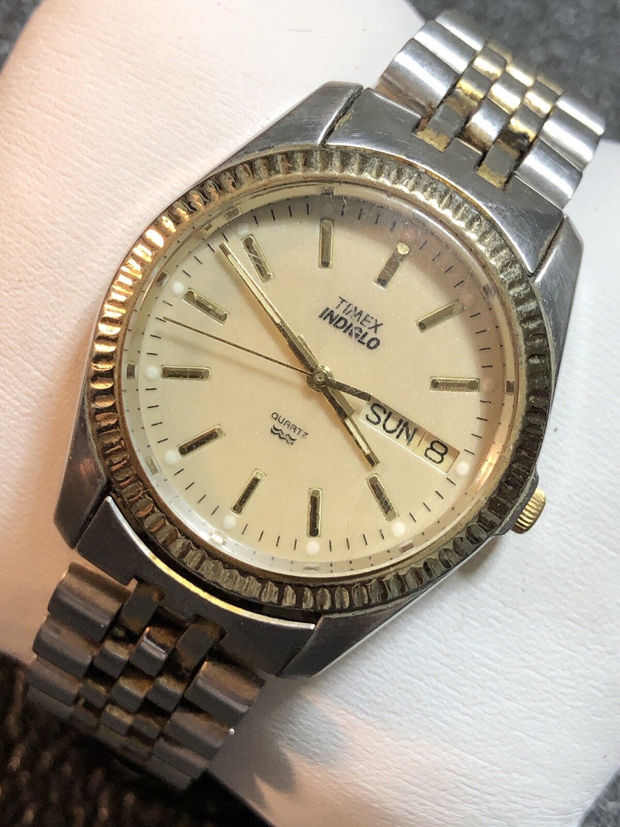 Vintage Timex Indiglo Men's Watch Presidential Bracelet Vintage Timex Indiglo Men's Watch Presidential Bracelet