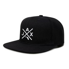 Jacksonville Jax Cappello per Uomo Donna - Snapback Trucker Cap (Nero Flatbill)