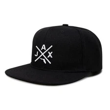 Jacksonville Jax Hat for Men Women - Snapback Trucker Cap (Black Flatbill)