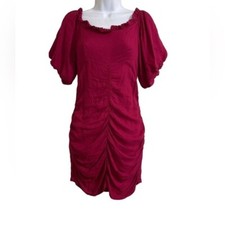 Urban outfitters  off shoulder puffer sleeves mini dress red event casual y2k