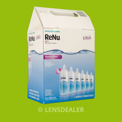 »» RENU MPS SENSITIVE EYES BIG PACK - 6x 240ml  BAUSCH + LOMB ««