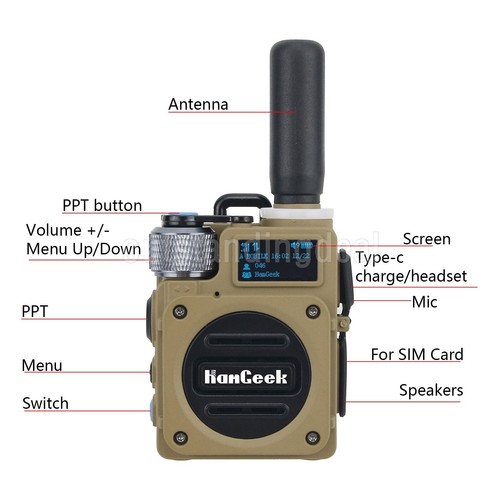 Mini HG600 10W 5000KM 4G POC Radio Mini Walkie Talkie Handheld Transceiver ot16 - Picture 9 of 9