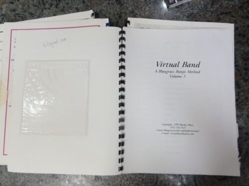 Virtual Band Banjo 4 Books and 5 CDS Bluegrass Banjo Method - Foto 13 di 21