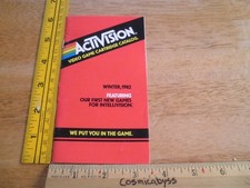 1982 Activision Winter video game cartridge catalog Pitfall Stampede booklet