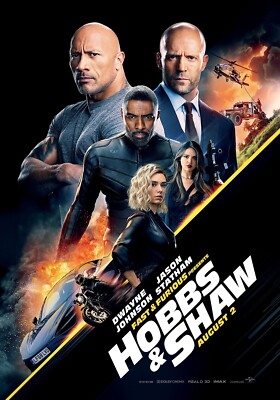 Fast & Furious - Hobbs & Shaw (2019) Filmplakat Poster #575