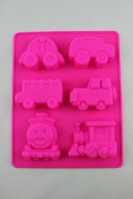 Silicone Train Car Mould Bus Cake Decorating Fondant Icing Chocolate Soaps Resin